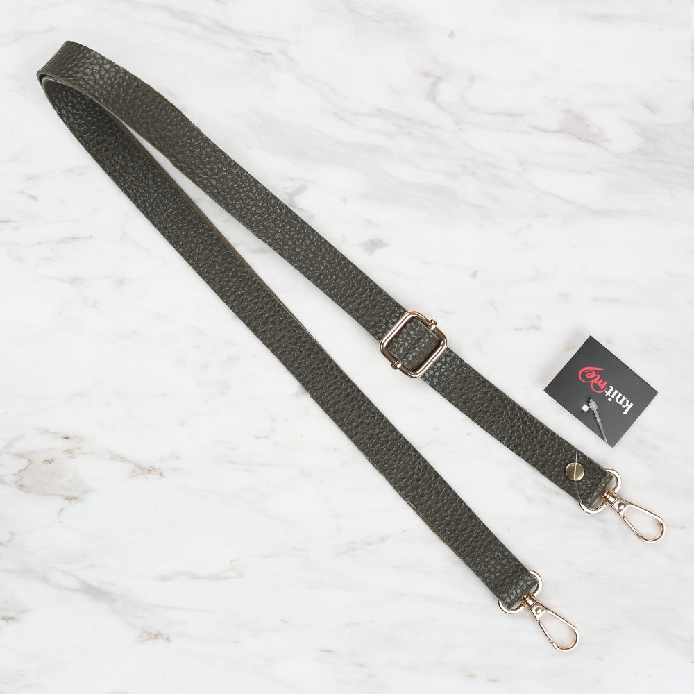 Knitme Sürgü Tokalı Çanta Askısı 135x2cm Haki BA-0002