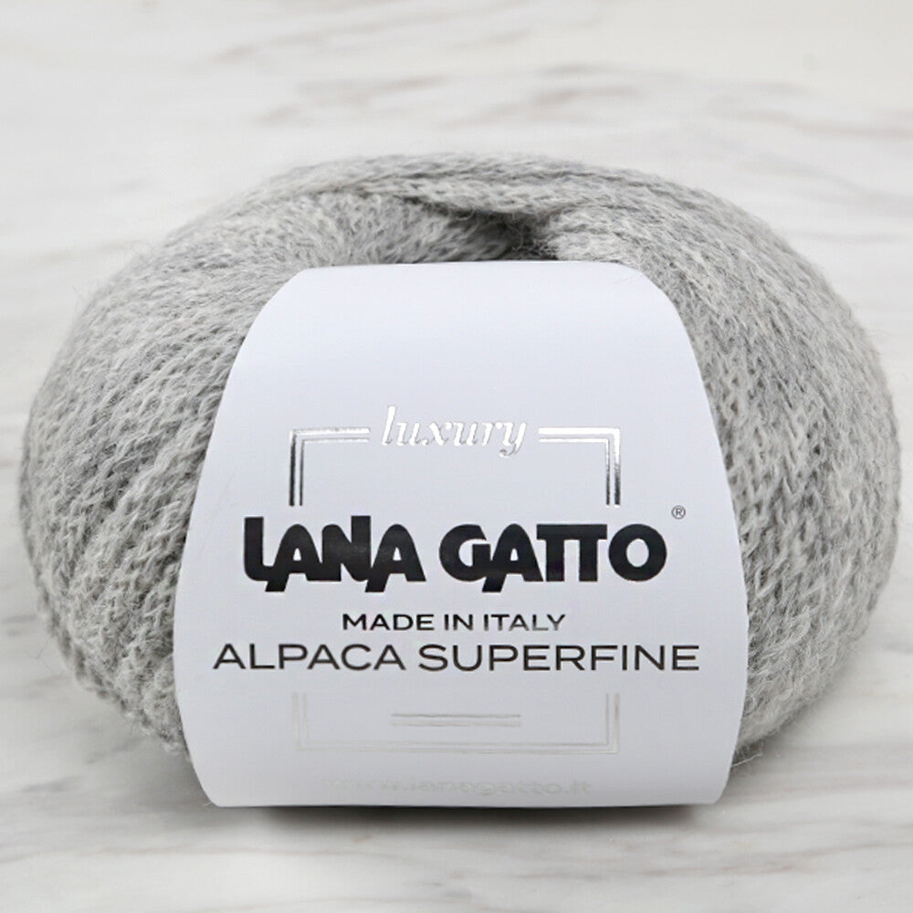LANA GATTO ALPACA SUPERFINE Açık Gri El Örgü İpi - 7611