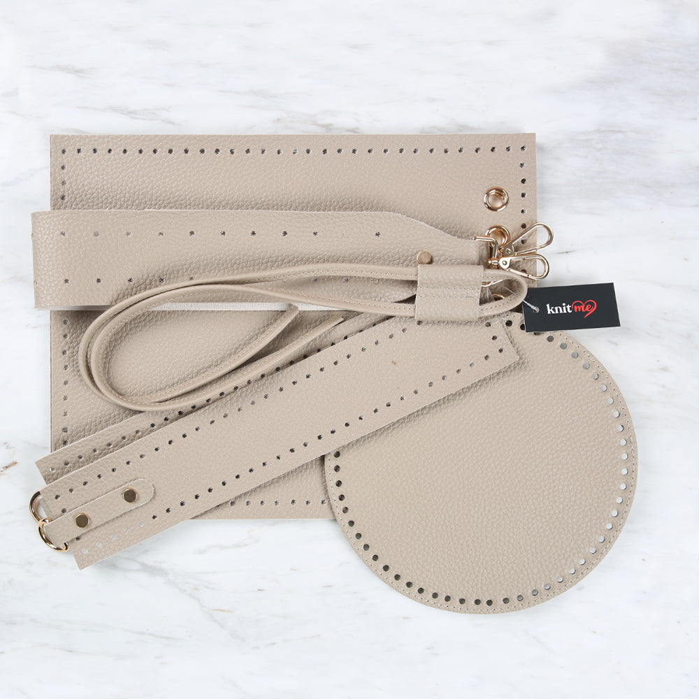 Knitme Kova Çanta Seti Taş BA-0114