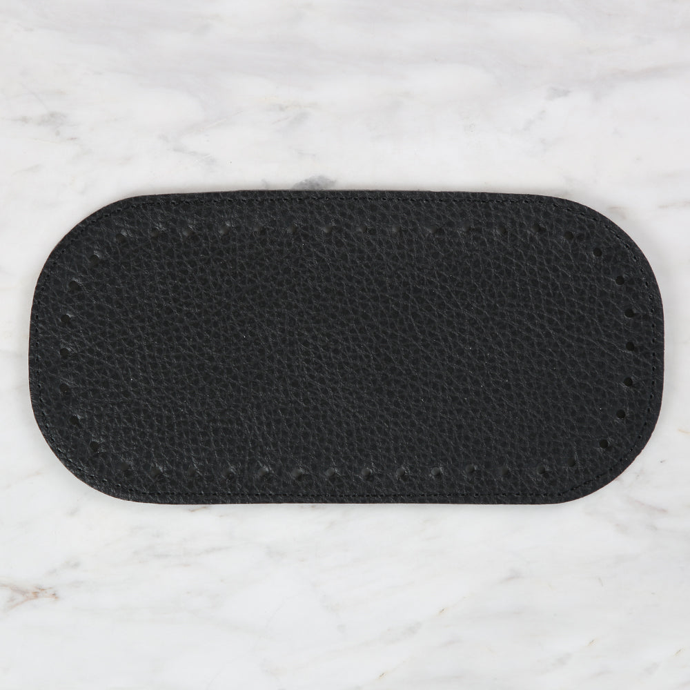 Knitme Çanta Tabanı 20x10 cm Oval Siyah BA-0062
