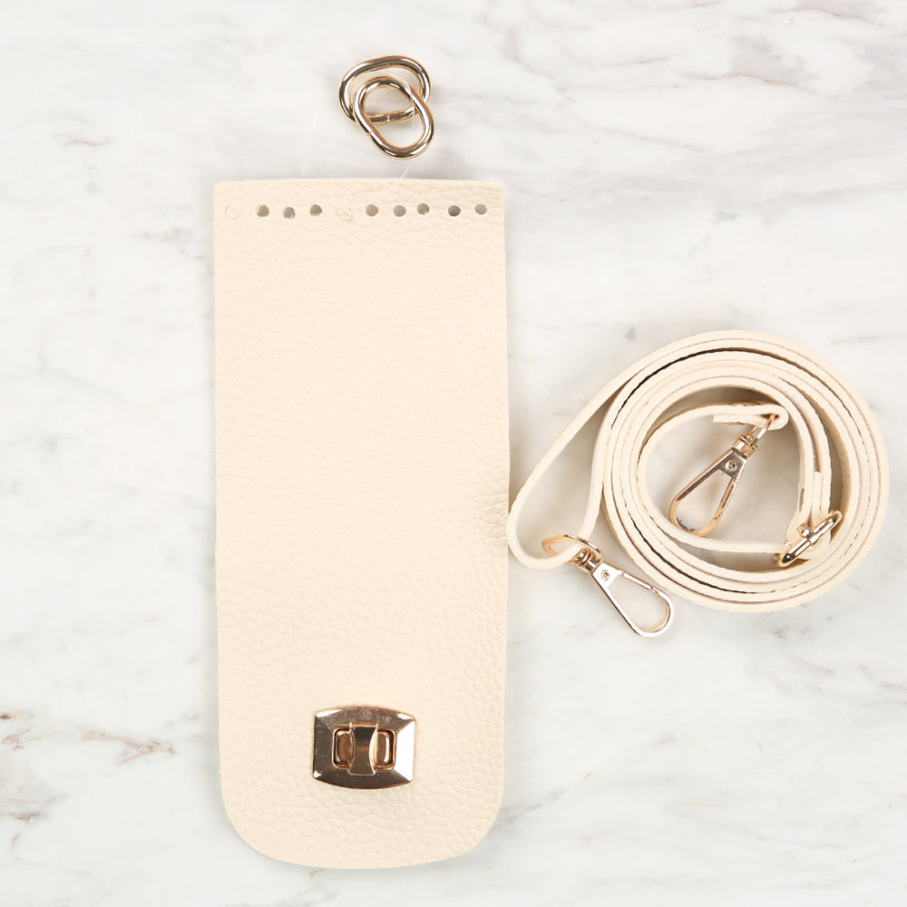 Knitme Klipsli Telefon Seti 8,5x20 cm Krem BA-0047