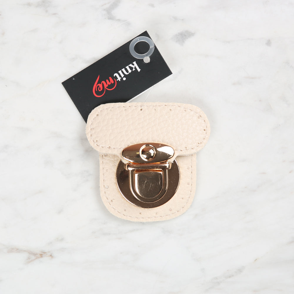 Knitme Dikişli Kilit 6x6 cm Krem BA-0067