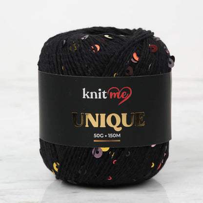 Knitme UNIQUE Siyah El Örgü İpi - 25