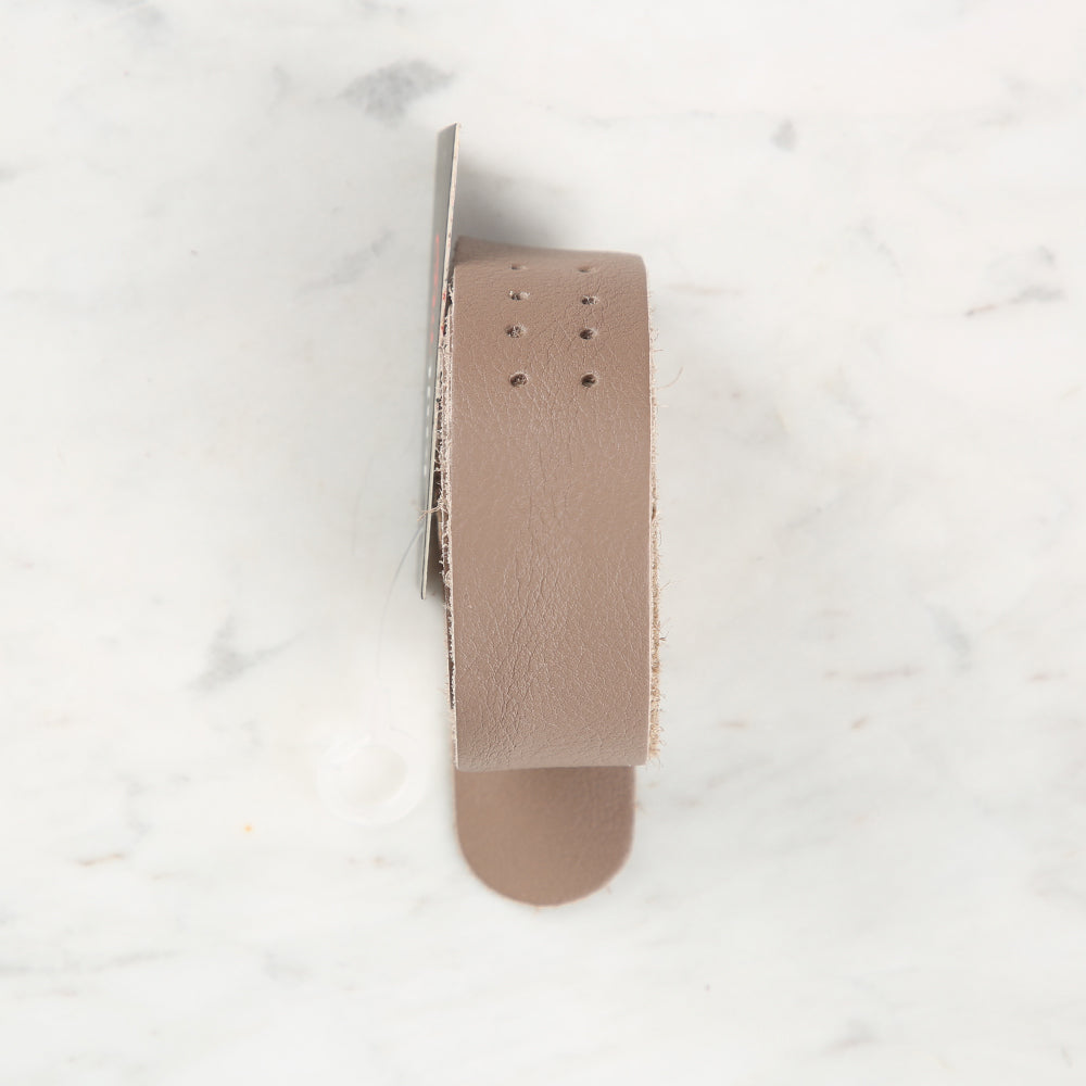 Knitme Gerçek Deri Spor Dikiş Çanta Askısı 75x2.5 cm Vizon BA-0036