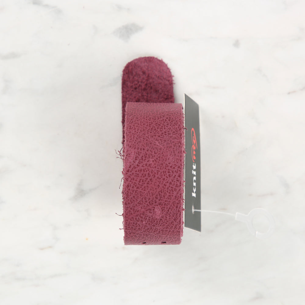 Knitme Gerçek Deri Spor Dikiş Çanta Askısı 75x2.5 cm Mor BA-0036