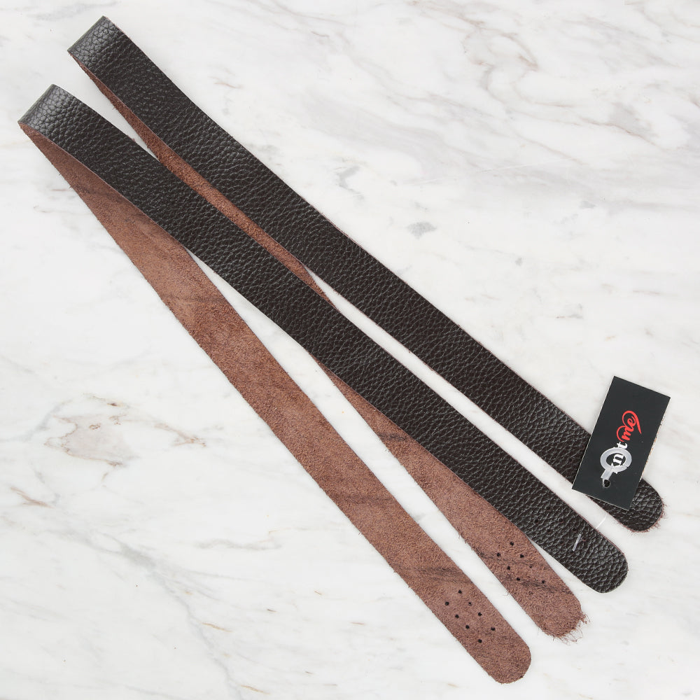 Knitme Gerçek Deri Spor Dikiş Çanta Askısı 75x2.5 cm Kahverengi BA3-0036