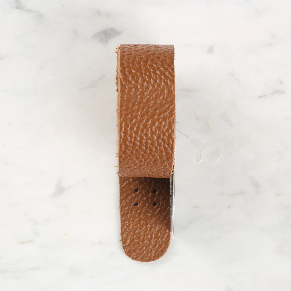 Knitme Gerçek Deri Spor Dikiş Çanta Askısı 75x2.5 cm Kahverengi BA1-0036