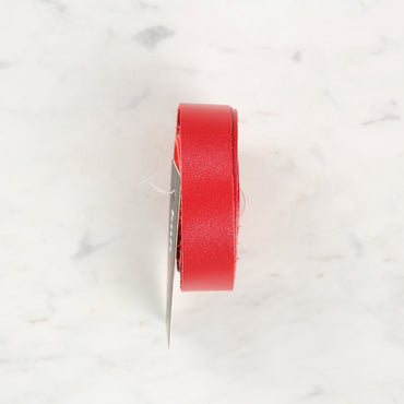 Knitme Gerçek Deri Spor Dikiş Çanta Askısı 70x1.7 cm Kırmızı BA-0075