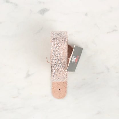 Knitme Gerçek Deri Spor Dikiş Çanta Askısı 70x1.7 cm Pembe BA-0075