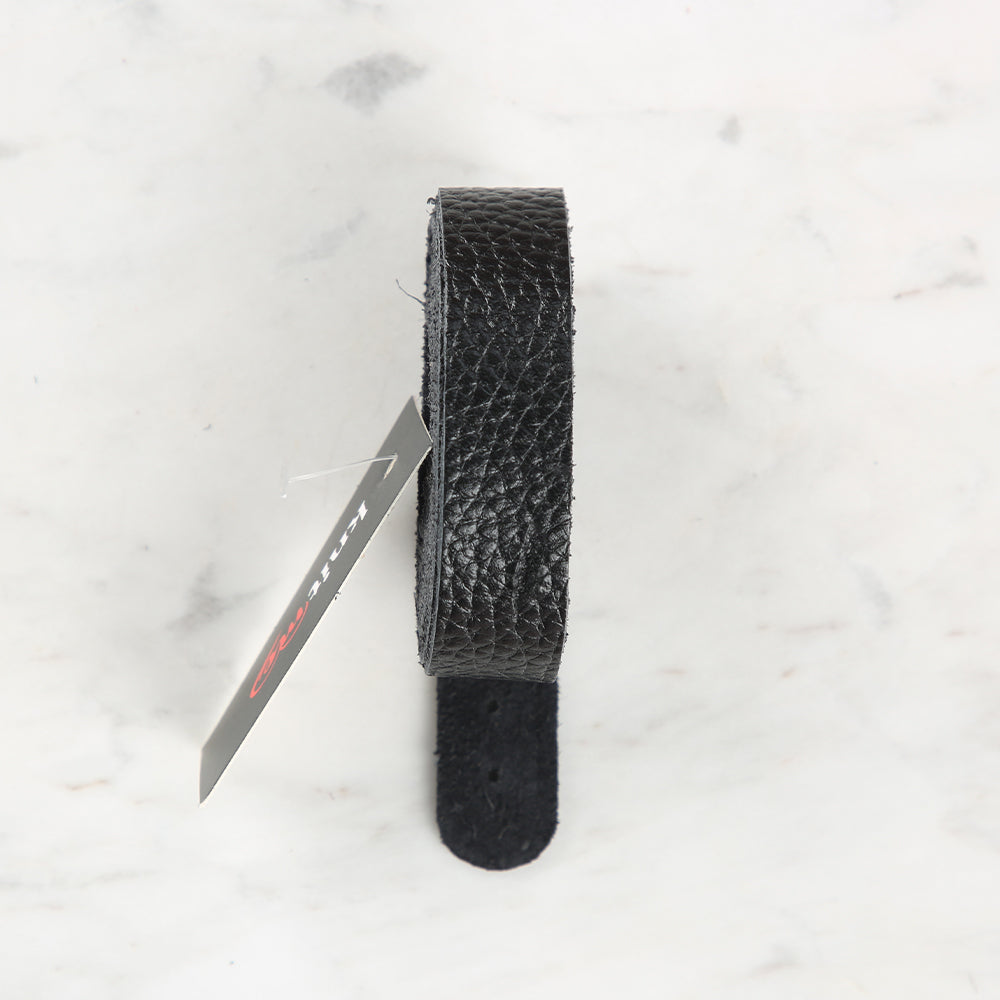 Knitme Gerçek Deri Spor Dikiş Çanta Askısı 70x1.7 cm Siyah BA-0075