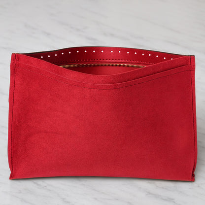 Knitme Deri Çanta Astarı Kırmızı 35*25 cm - BA-0154