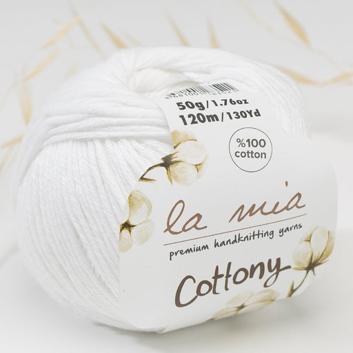 La Mia Cottony Beyaz Bebek El Örgü İpi - P1-L001