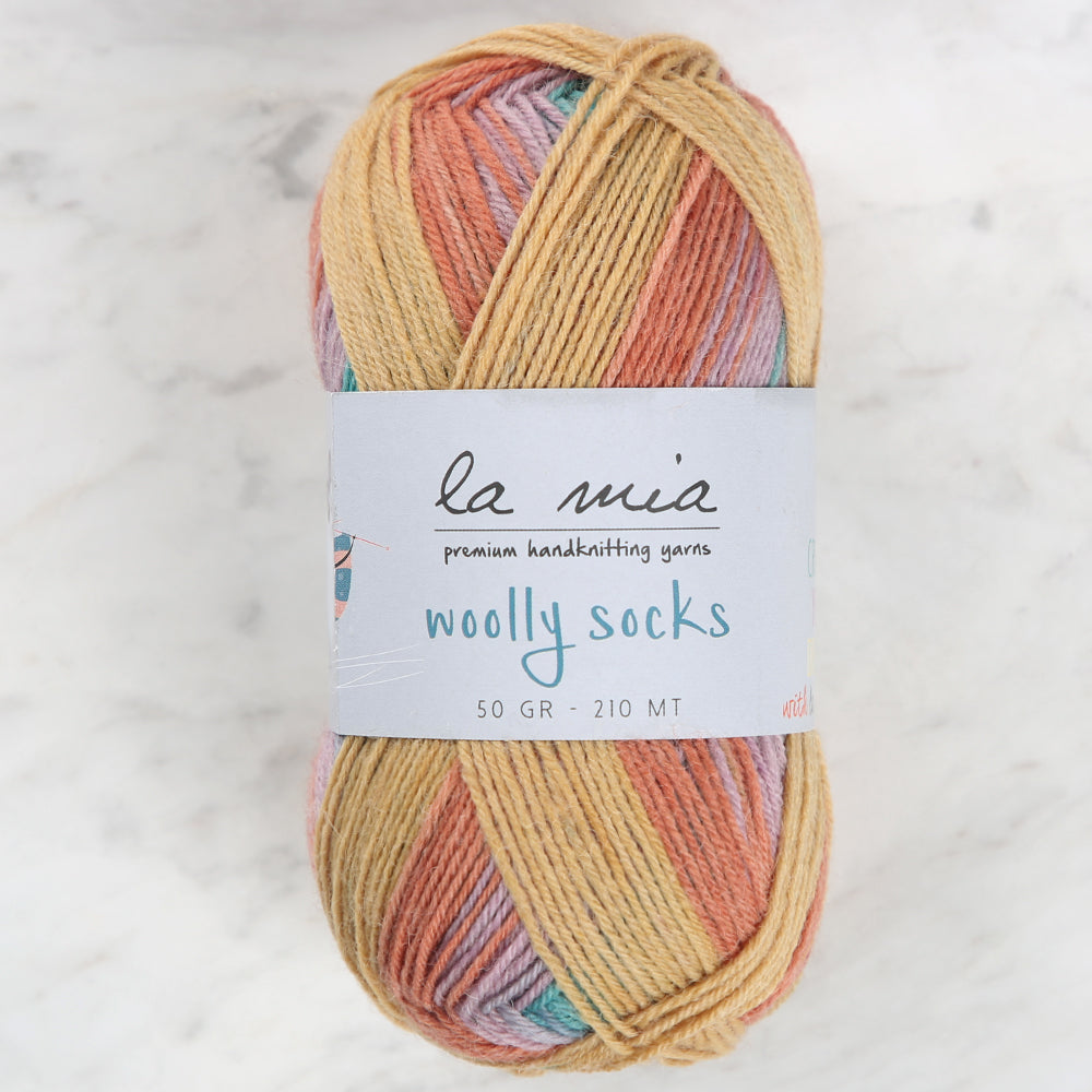 La Mia Woolly Socks Ebruli Çorap İpi - L04