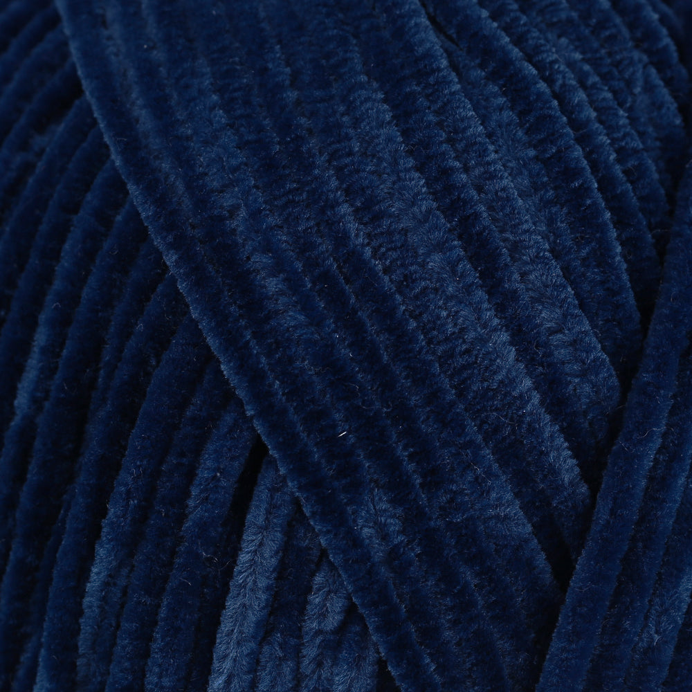 La Mia Elegance Kadife Lacivert El Örgü İpi - L917