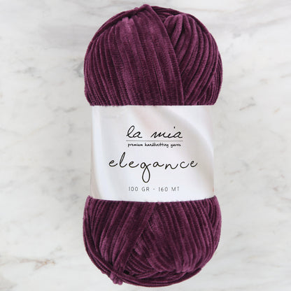 La Mia Elegance Kadife Mor El Örgü İpi - L915