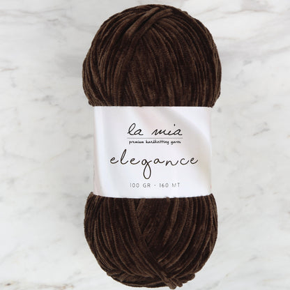 La Mia Elegance Kadife Kahverengi El Örgü İpi - L920