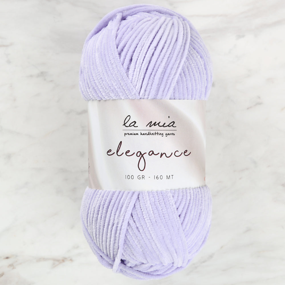 La Mia Elegance Kadife Lila El Örgü İpi - L941