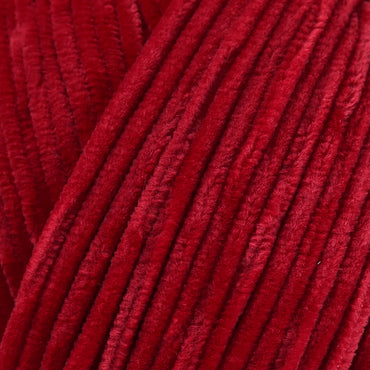 La Mia Elegance Kadife Kırmızı El Örgü İpi - L927