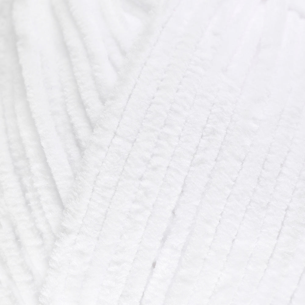 La Mia Elegance Kadife Beyaz El Örgü İpi - L901