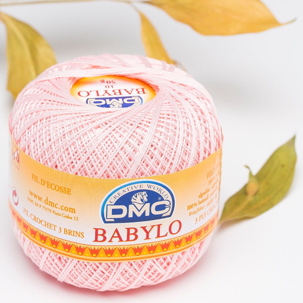 Dmc Babylo 50gr Toz Pembe Merserize Dantel ve Ağ İpliği No:10 - 818