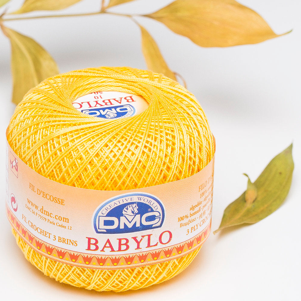 Dmc Babylo 50gr Hardal Sarı Merserize Dantel ve Ağ İpliği No:10 - 743