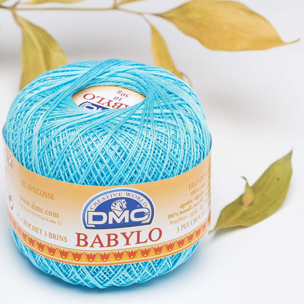 Dmc Babylo 50gr Turkuaz Merserize Dantel ve Ağ İpliği No:10 - 3846