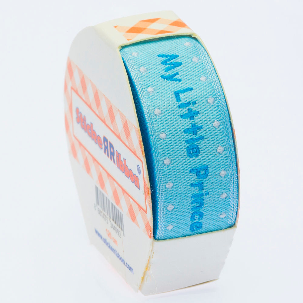 Sticker Ribbon Mavi Bebe Baskılı Yapışkan Kurdele - SR-1687