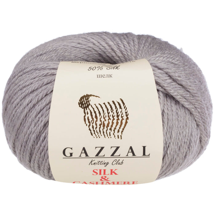 Gazzal Silk&Cashmere Gri El Örgü İpi - 462