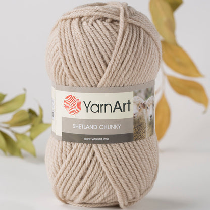 Yarnart Shetland Chunky Bej El Örgü İpi - 604