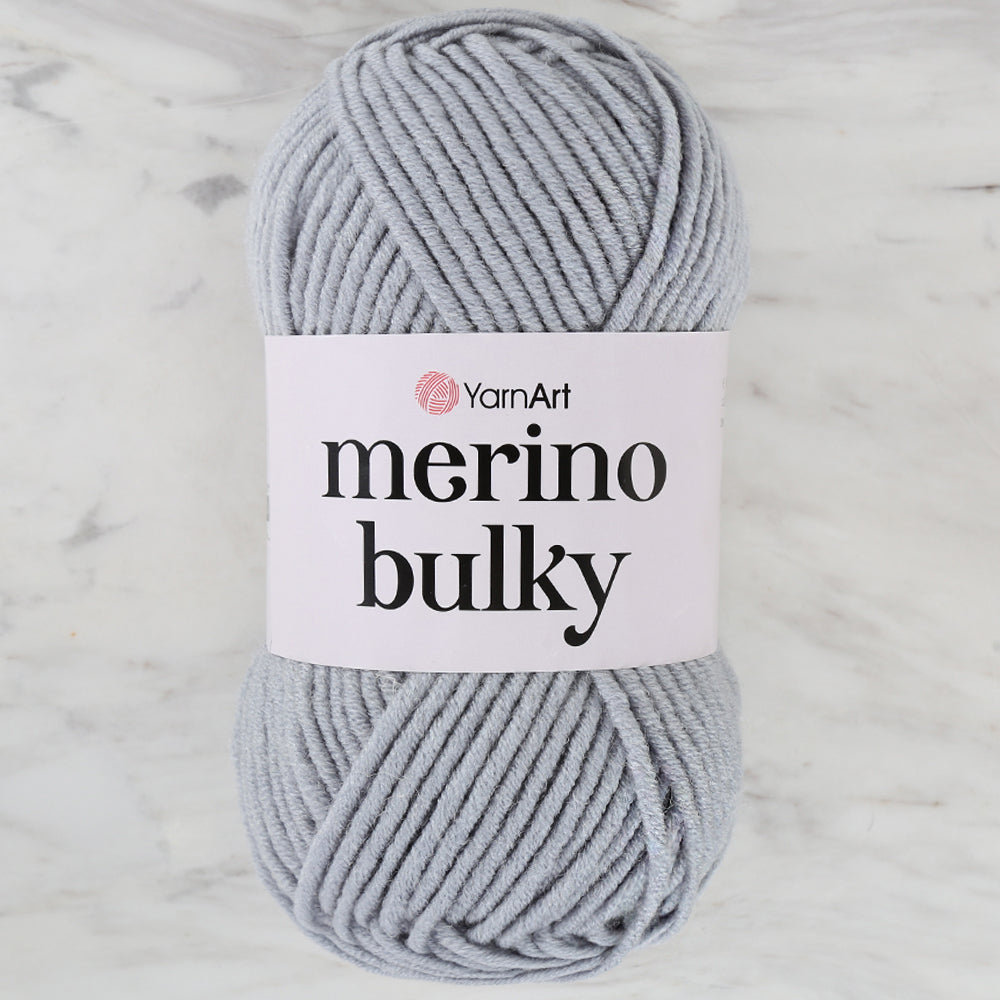 Yarnart  Merino Bulky Gri El Örgü İpi - 3072