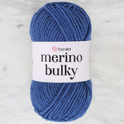 Yarnart Merino Bulky Mavi El Örgü İpi - 551