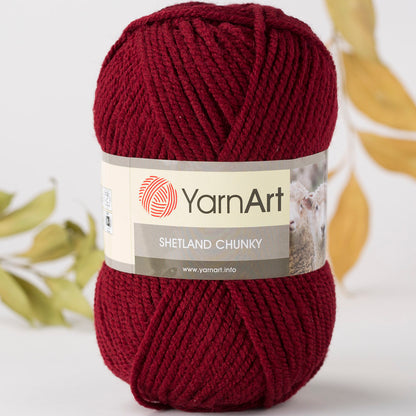 Yarnart Shetland Chunky Bordo El Örgü İpi - 623