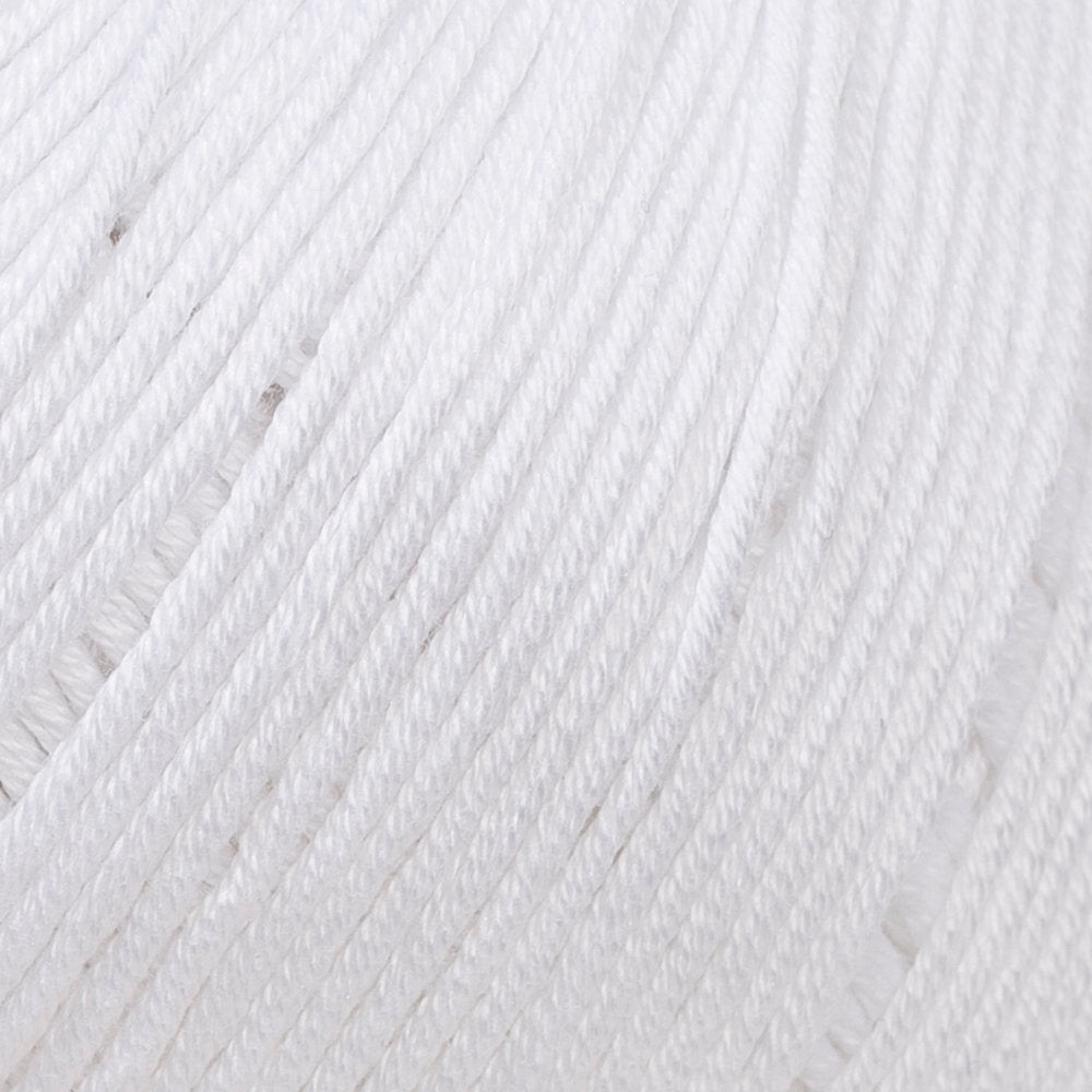 La Mia Mercerized Cotton Beyaz El Örgü İpi - 2
