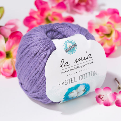 La Mia Pastel Cotton Lila El Örgü İpi - L059