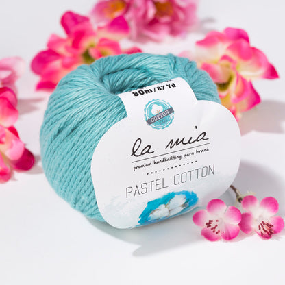 La Mia Pastel Cotton Mavi El Örgü İpi - L053