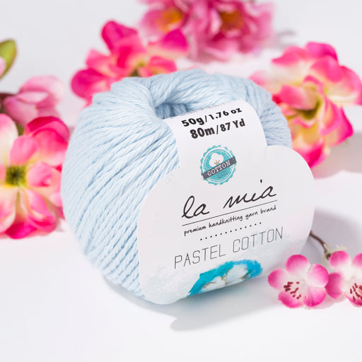 La Mia Pastel Cotton Bebe Mavi El Örgü İpi - L054