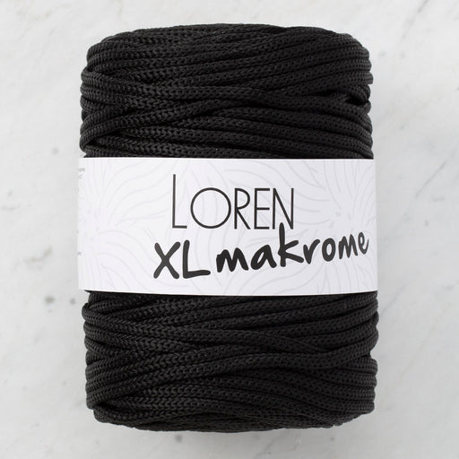Loren XL Makrome Siyah El Örgü İpi - R004