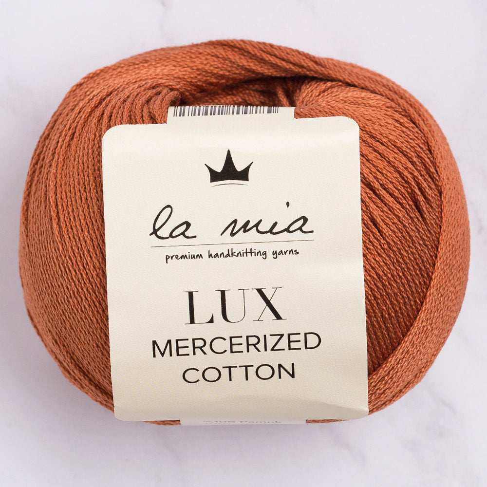 La Mia Lux Mercerized Cotton Kahverengi El Örgü İpi - 211