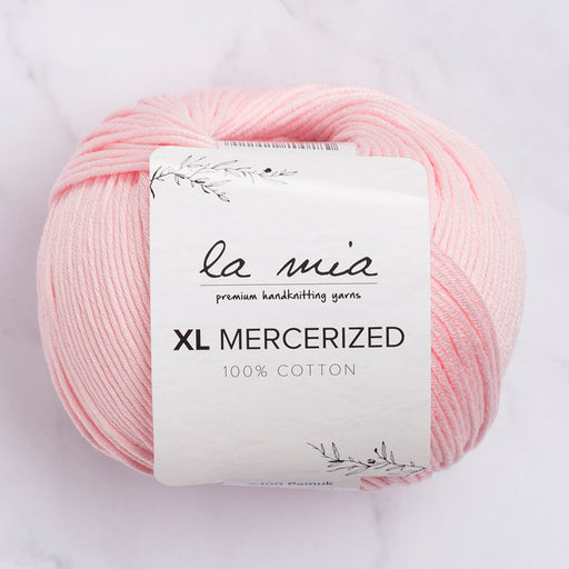 La Mia XL Mercerized Pembe El Örgü İpi - 4