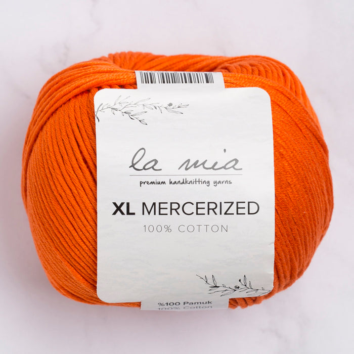 La Mia XL Mercerized Turuncu El Örgü İpi - 194