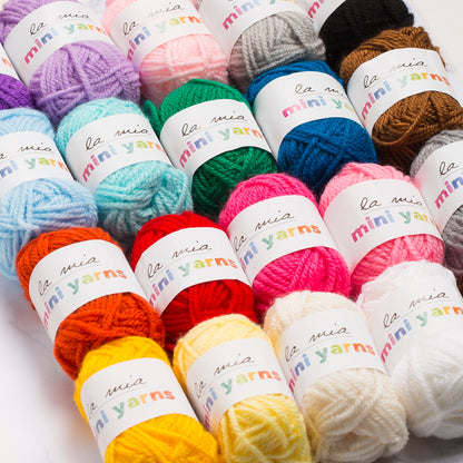 La Mia Mini Yarns 20'li Paket 10gr Renkli El Örgü İpi