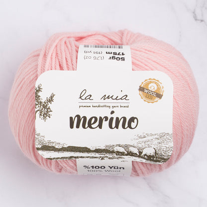 La Mia Merino Pembe El Örgü İpi - L040