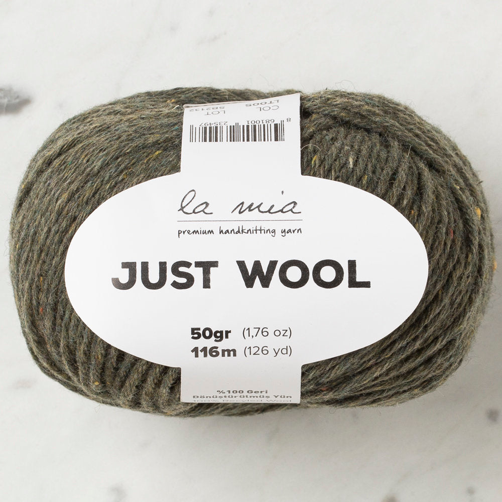 La Mia Just Wool Haki El Örgü İpi - LT005