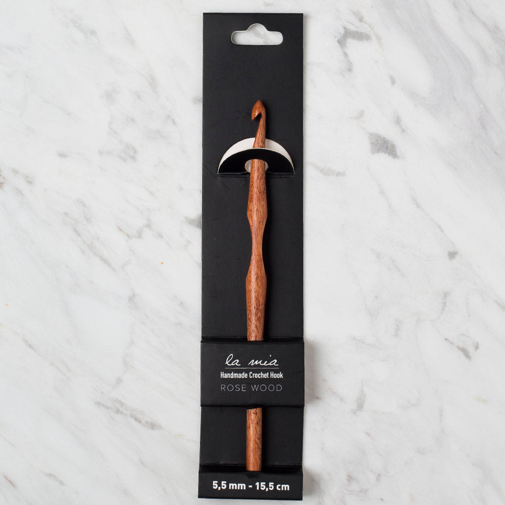La Mia Rosewood 5.5 mm 15.5 cm Ahşap Yün Tığ