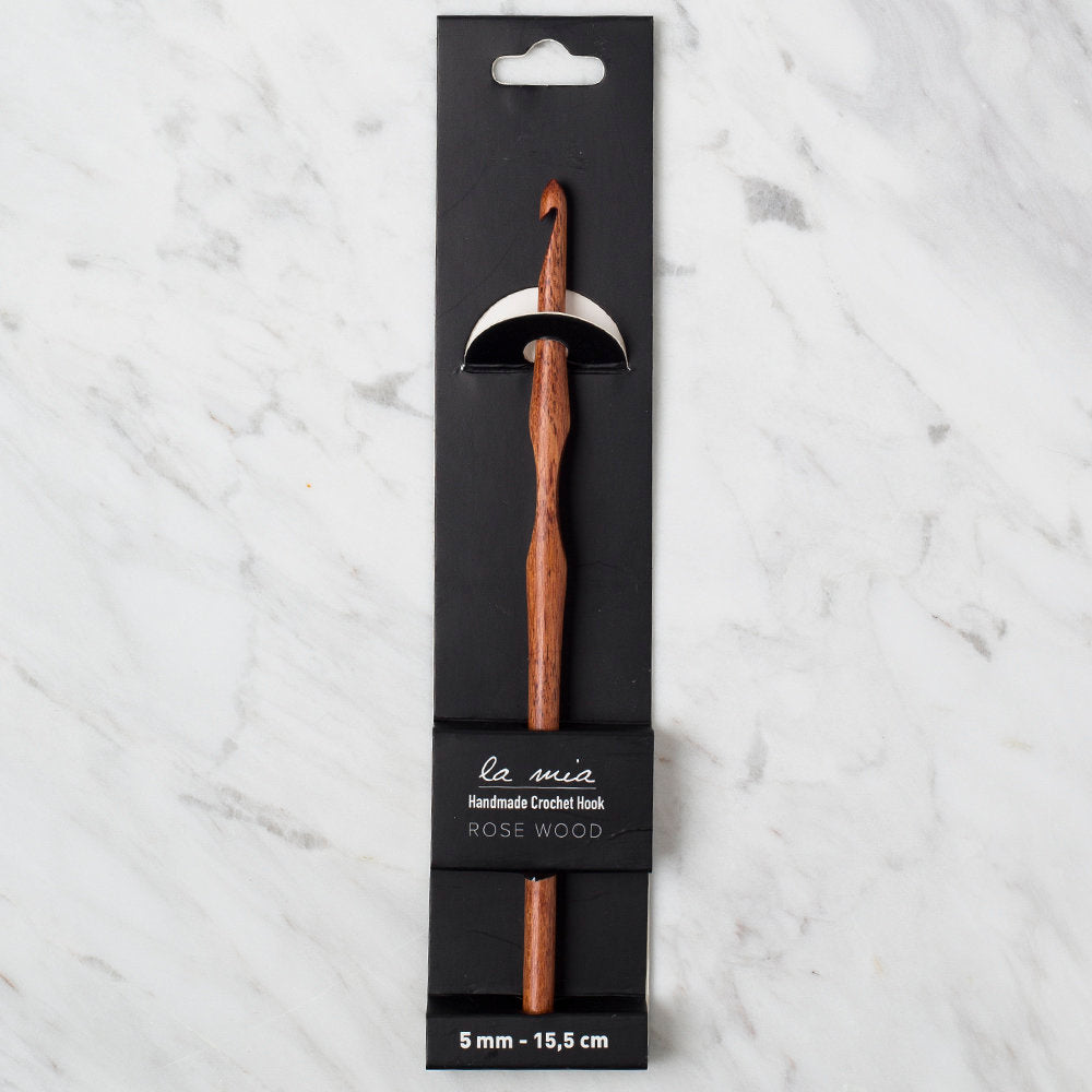 La Mia Rosewood 5 mm 15.5 cm Ahşap Yün Tığ