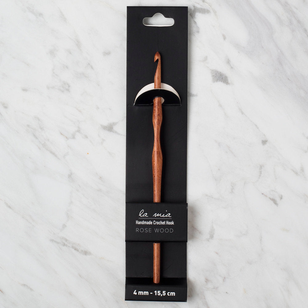 La Mia Rosewood 4 mm 15.5 cm Ahşap Yün Tığ