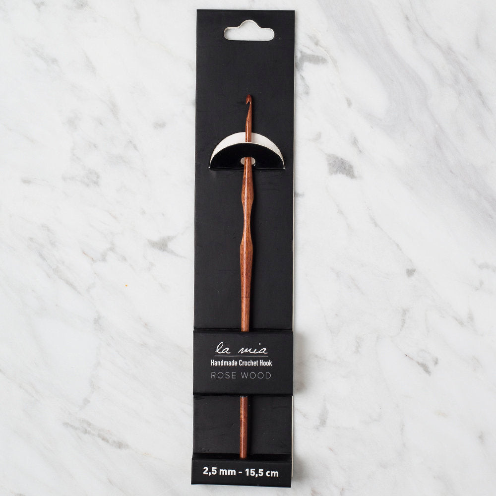 La Mia Rosewood 2.5 mm 15.5 cm Ahşap Yün Tığ