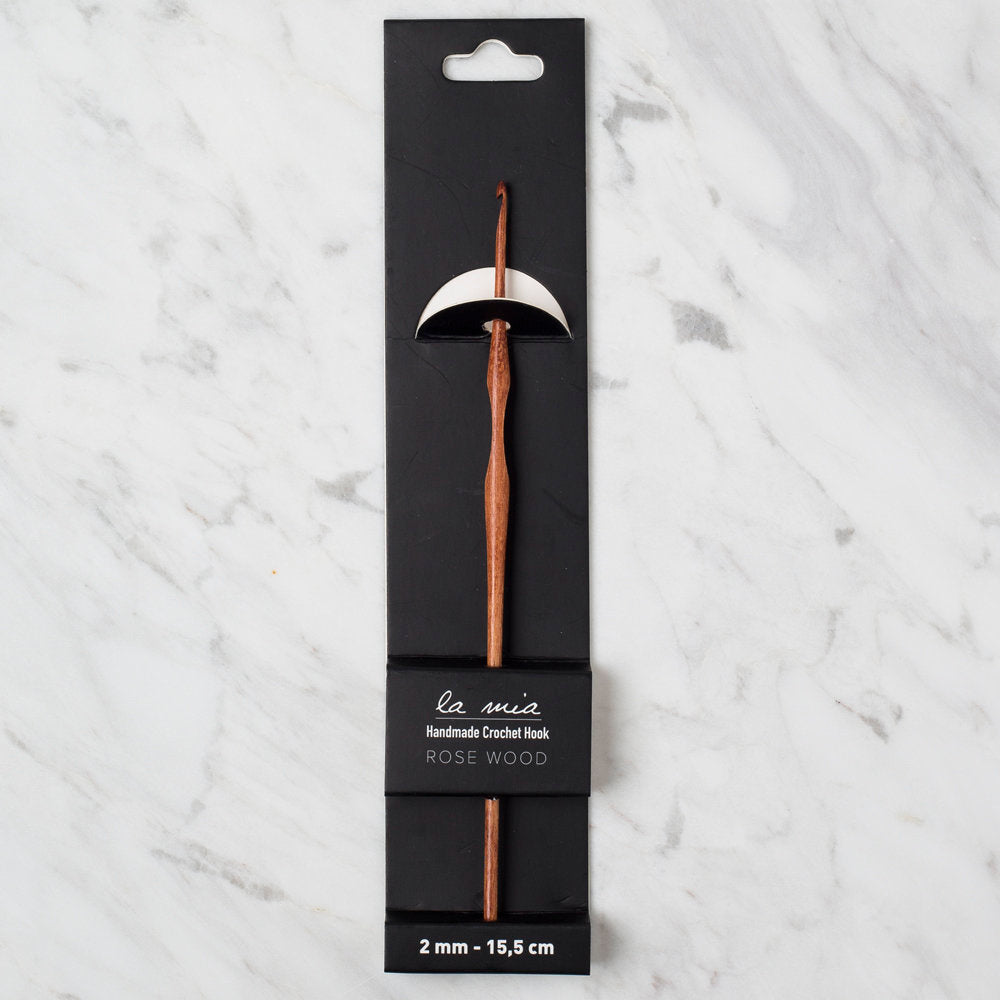 La Mia Rosewood 2 mm 15.5 cm Ahşap Yün Tığ