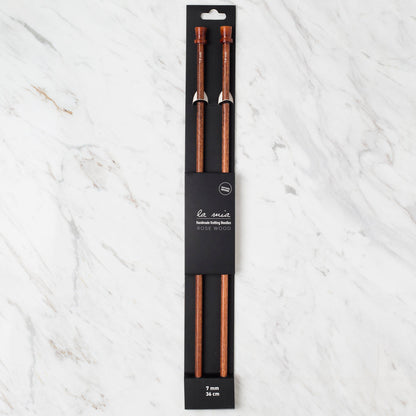 La Mia Rosewood 7 mm 36 cm Ahşap Örgü Şişi