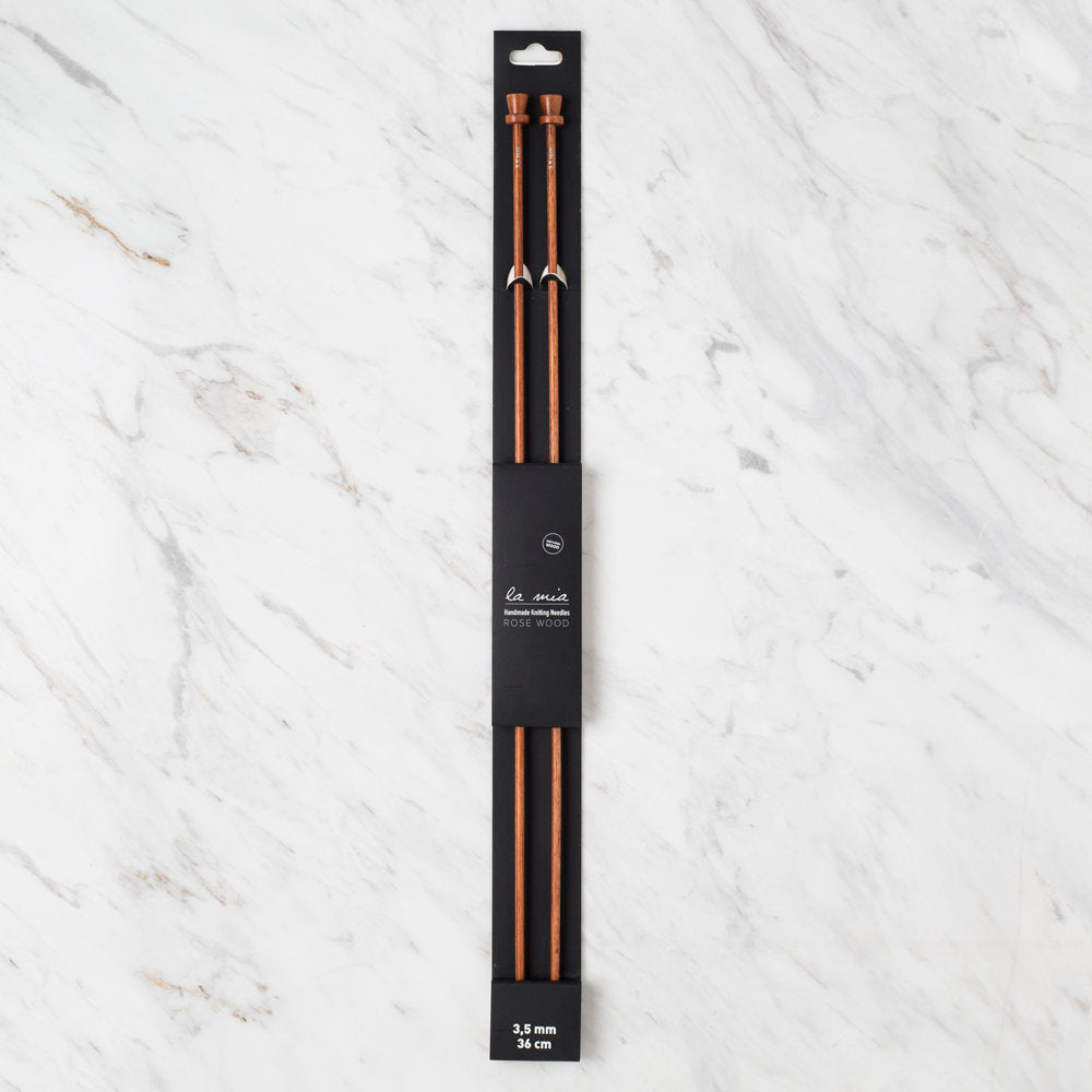 La Mia Rosewood 3.5 mm 36 cm Ahşap Örgü Şişi
